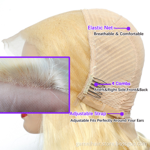 2021 New 40 inch 613 full lace human hair wig pre plucked HD 613 cuticle aligned blonde front lace wigs for black women